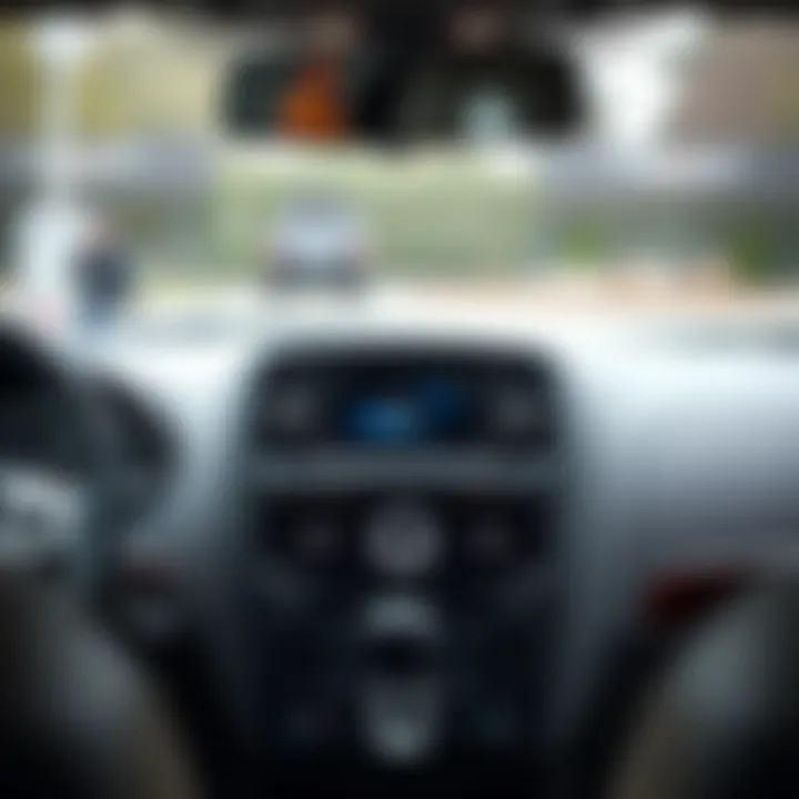 Advanced Infotainment System in Chrysler Town & Country Close-up of the advanced infotainment system in the 2010 Chrysler Town & Country