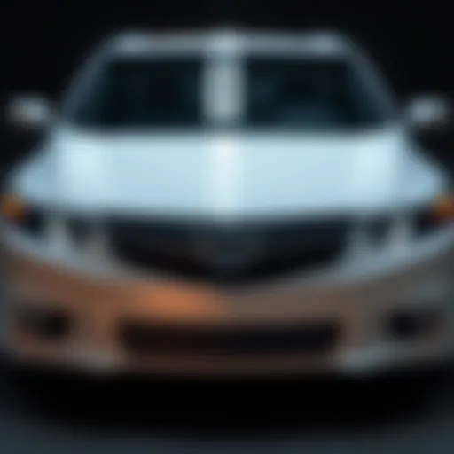 Front view of the 2012 Honda Acura showcasing its sleek design