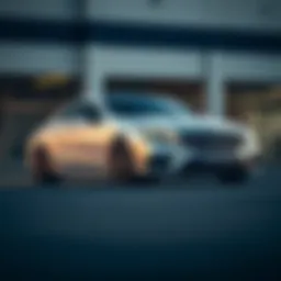 Sleek exterior view of the 2014 Mercedes CLS 450 showcasing aerodynamic lines