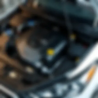 Under the hood of a 2017 Hyundai Elantra GT