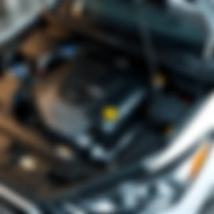 Under the hood of a 2017 Hyundai Elantra GT