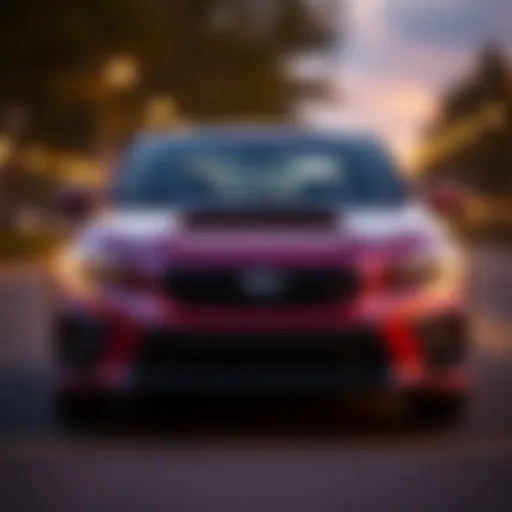 Front view of the 2017 Subaru Impreza showcasing its sleek design.