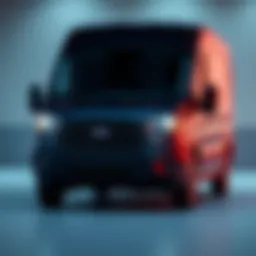 Exterior view showcasing the design of the 2019 Ford Transit Medium Roof