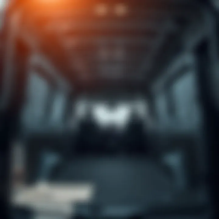 Interior layout highlighting cargo space and features