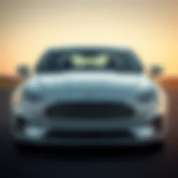 Sleek front view of the new Ford Fusion showcasing its modern design.