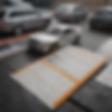 A close-up of a learner's permit alongside car brochures