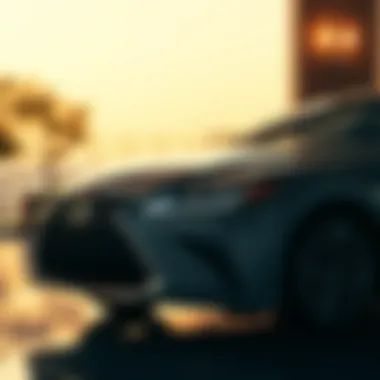 2021 Lexus ES 350 in an elegant setting