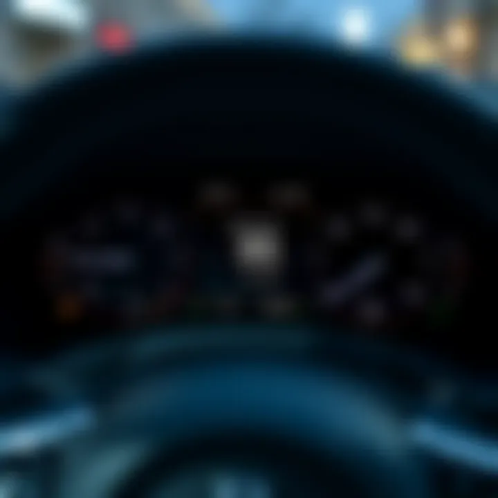 Dashboard displaying fuel efficiency metrics