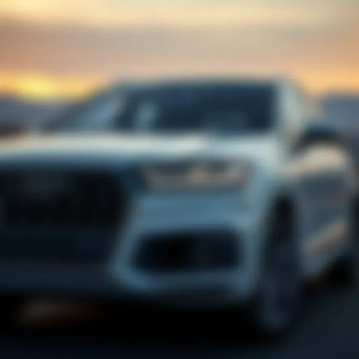 Comparison chart of the 2017 Audi Q7 against competitors