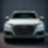 Front view of the 2017 Audi Q7 showcasing its elegant design