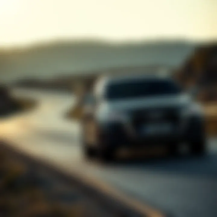 2017 Audi Q7 in action on a winding road demonstrating performance