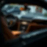 A stunning close-up of a Bentley luxury car interior showcasing craftsmanship