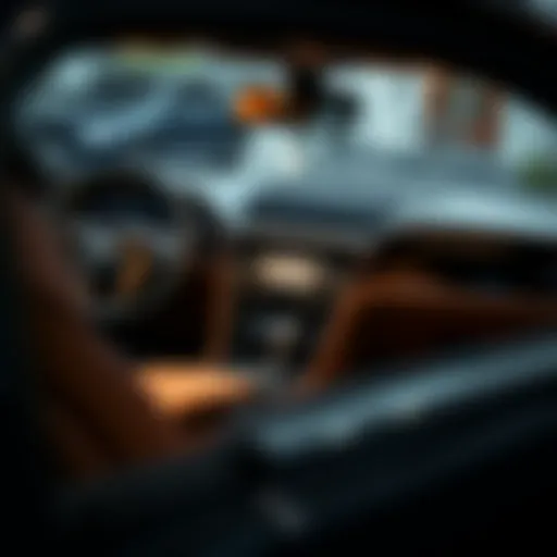 A stunning close-up of a Bentley luxury car interior showcasing craftsmanship