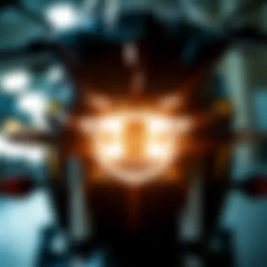 Halogen Driving Lights and Their Brightness Halogen motorcycle driving lights showcasing brightness