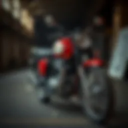 Classic British Enfield motorcycle design
