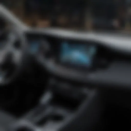 A detailed view of the 2022 Buick Encore dashboard showcasing technology features