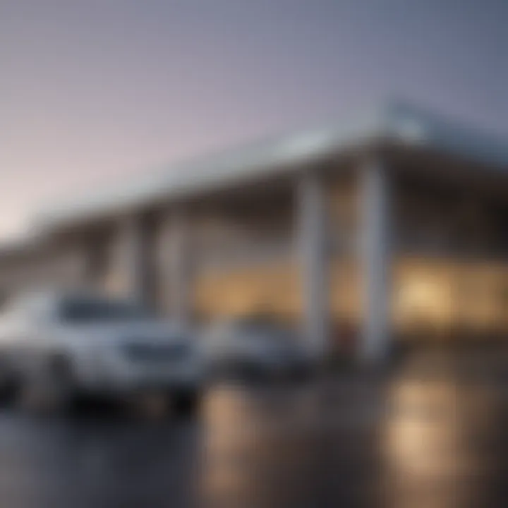 Exterior view of a Cadillac dealership in Matteson, IL