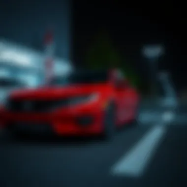 Carvana platform displaying Honda Civic Sport listings