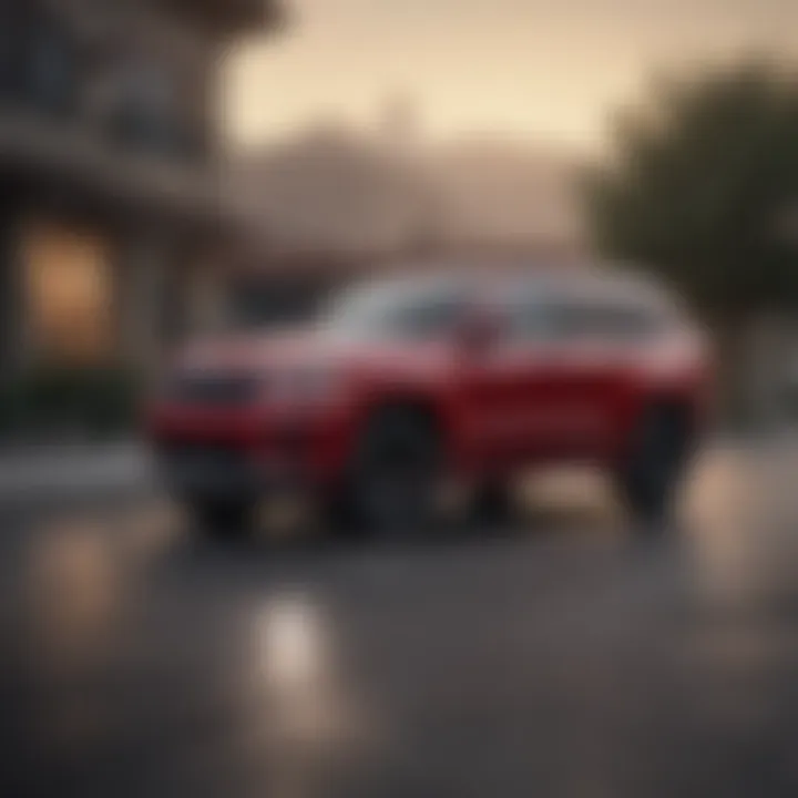 Exterior view of Jeep Grand Cherokee L Limited showcasing its sleek design and robust features