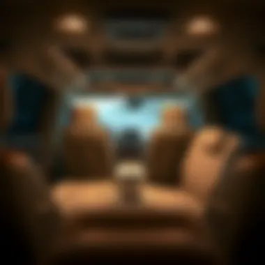 Luxurious Interior Layout of the Town & Country Interior layout highlighting luxurious features of the 2015 Chrysler Town & Country Touring Edition