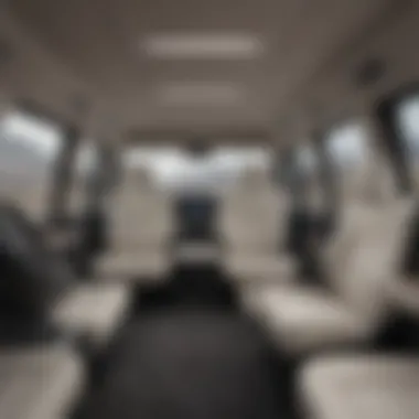 Spacious Interior of the Mercedes-Benz Full-Size Van Interior layout of the Mercedes-Benz full-size van highlighting its spaciousness and comfort.