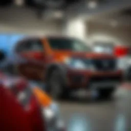 Exterior view of a used Nissan Armada in a dealership