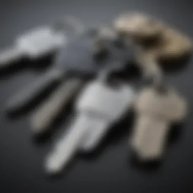 Illustration of different types of car keys used in the 2005 Honda Pilot