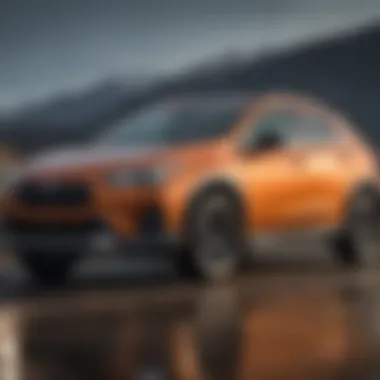 Performance Highlights of the Crosstrek Hybrid SUV Crosstrek Hybrid SUV in motion demonstrating its performance