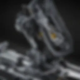 Close-up view of the 2014 Chevrolet Cruze window regulator assembly