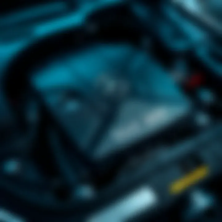 Engine compartment of the 2022 Mercedes GLC 300 displaying its powerful engine specifications