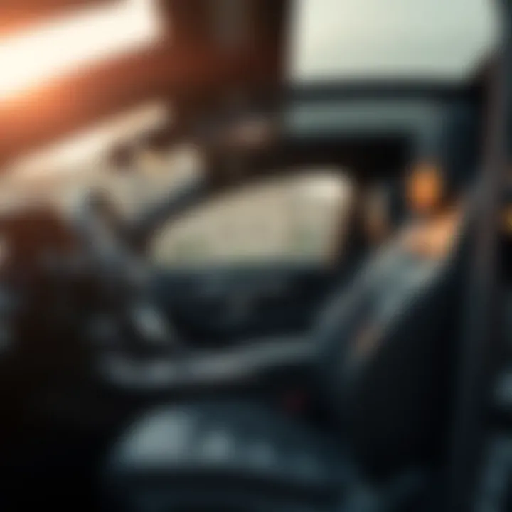 Interior of the 2022 Mercedes GLC 300 highlighting advanced technology features