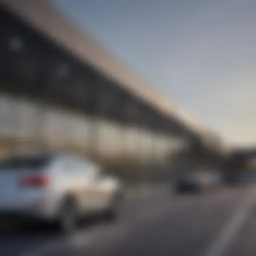 Exterior view of Ed Napleton Acura dealership showcasing modern architecture