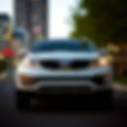 Exterior view of a 2013 Kia Sportage showcasing its sleek design