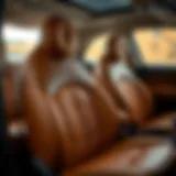 Luxurious leather seat cover for Fiat 500