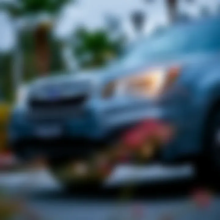 Stylish Front Design of the Forester Front view of the 2017 Subaru Forester 2.5 i Premium showcasing its stylish design