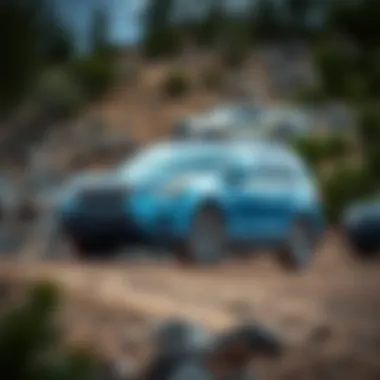 Performance on Rugged Terrain Subaru Forester in action on a rugged terrain demonstrating its performance capabilities