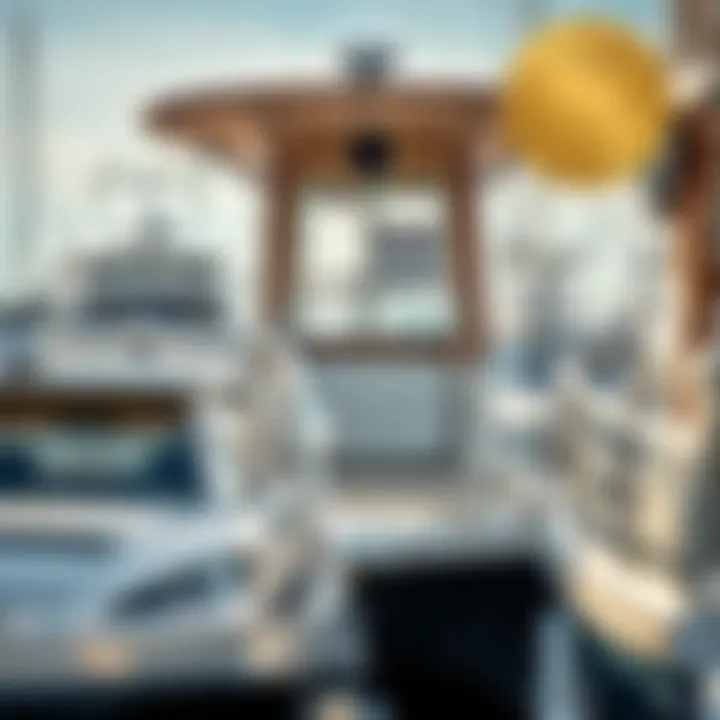 A close-up of various boat types available in Maine's market.