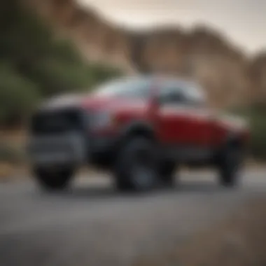 Dodge Ram vehicle on a dynamic road test in San Juan Capistrano