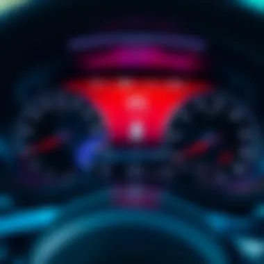 Performance Metrics of the E400 Coupe Performance metrics dashboard of the E400 Coupe emphasizing speed and handling