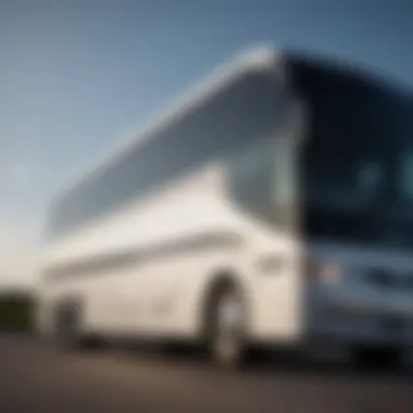 Exterior view showcasing the sleek design of Essex Motorcoach