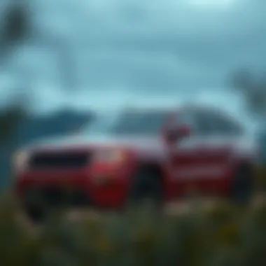 2021 Grand Cherokee Altitude Safety Highlights Safety features of the 2021 Grand Cherokee Altitude presented in a visual format.