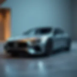 Sleek and modern mid-size car design