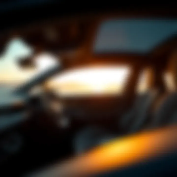 Interior of Lamborghini Urus showcasing luxury features