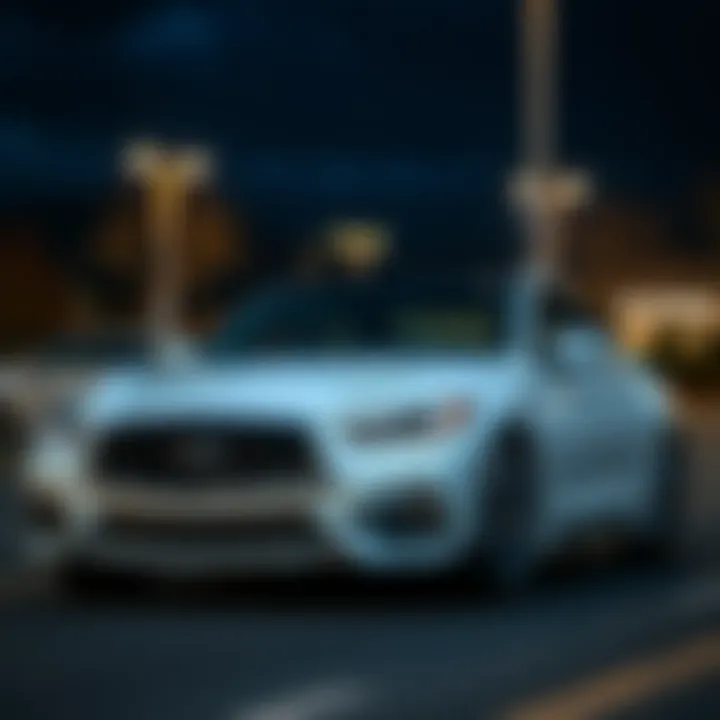 Sleek Infiniti in Nashua A sleek used Infiniti car parked in Nashua