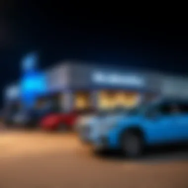 Subaru dealership exterior showcasing latest models