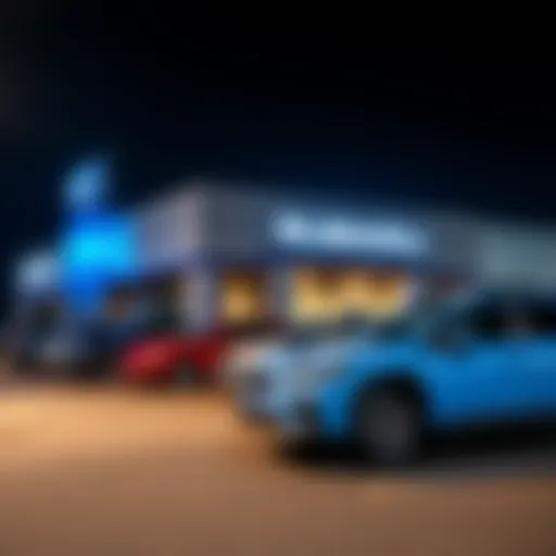 Subaru dealership exterior showcasing latest models