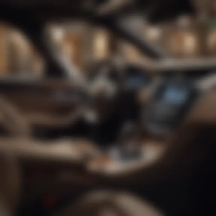 Interior of Cadillac CTS Platinum featuring luxurious materials