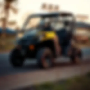 Can-Am Defender 800 in Action Can-Am Defender 800 in action on a challenging course