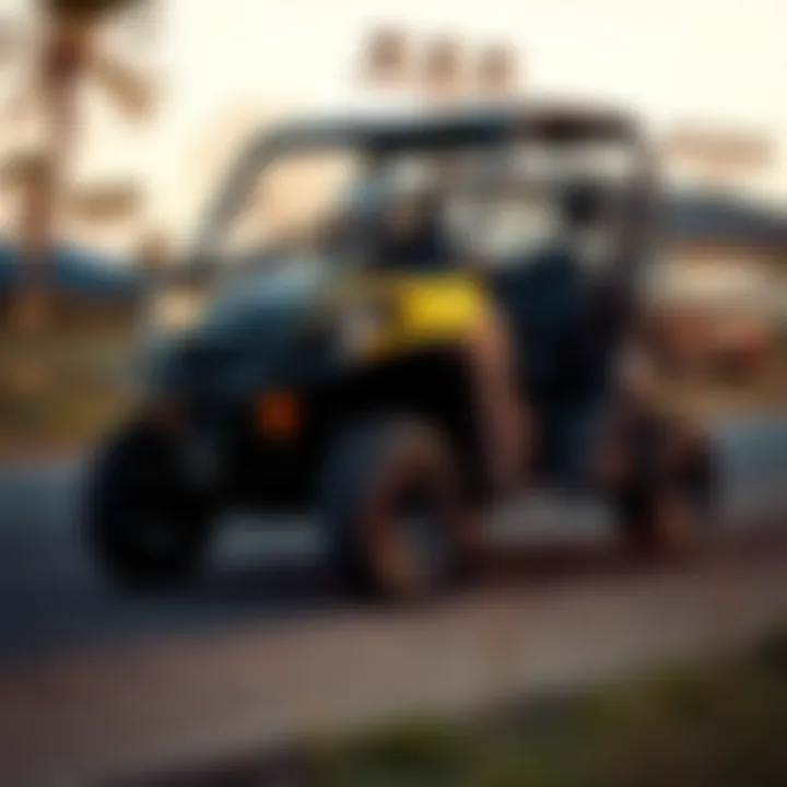 Can-Am Defender 800 in Action Can-Am Defender 800 in action on a challenging course