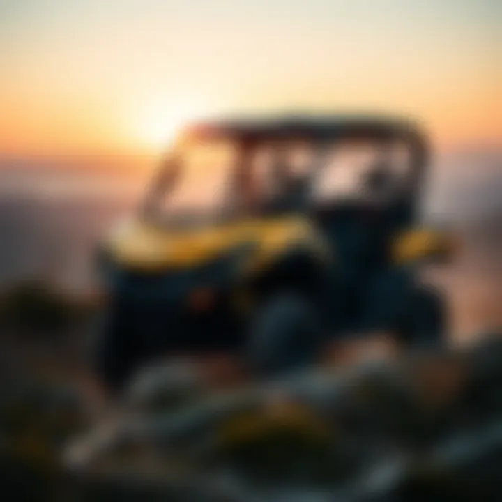 Rugged Design of the Can-Am Defender 800 Can-Am Defender 800 showcasing its rugged design on rugged terrain